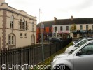 Ballyclare: There is potential for an attractive twon square, by removing the railings and at least some of the parking