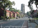 Oisterwik, Netherlands: raised junction, defined parking bays and cycle lanes