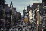 Traffic-free environments are generally pleasant for the user, and good for trade. (Chester, UK, November 1997)