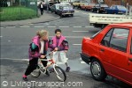 Children at risk in Washwood Heath, Birmingham (taken in 1992). This image demonstrates all too clearly the need for a more pedestrian-friendly street design in Washwood Heath.  