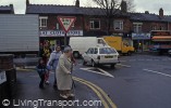 An unpleasant environment for pedestrians, and little space for socialising or sojourn. (Taken May 1992) Alum Rock Road, Washwood Heath, Birmingham