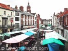 Cars are kept out of Cornmarket on market day, but otherwise there were few places in Louth to escape moving or parked cars.