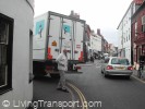 Delivery problems in Queen Street. A fine historic town could perhaps justify restricted delivery times so that pedestrians have priority during the main trading hours. 