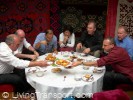 Lunch in a yurt