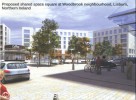 Proposed shared space at centre of Woodbrook development, Lisburn, Northern Ireland, 2009