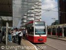 Tram at East Croydon station