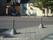 Bollards at The Strand, Calne, Wiltshire          