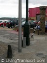 Chatham, England. A messy array of bollards and poles.