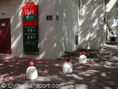 Ibis hotel, corporate bollards, Montpellier, France