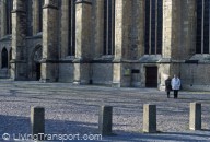 Bollards that respect and reflect the adjacent architecture - M?nster, Germany, taken in 1999