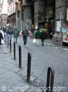 Naples, Italy. Hoop bollards