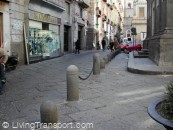 Naples, Italy. The small bollards are known as 